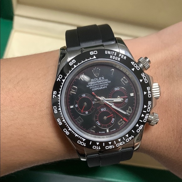 Rolex Other - Rolex Black Chronograph Men's Watch